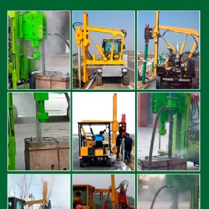 輪式護欄打樁機（小四輪打樁機）